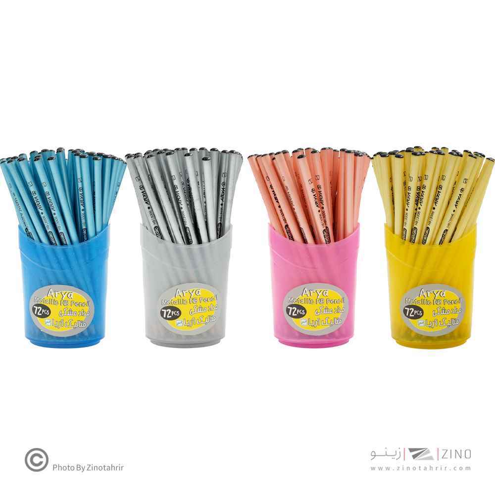 مداد مشکی لوکس متالیک آریا20لیوانی کد 3009 - 3006