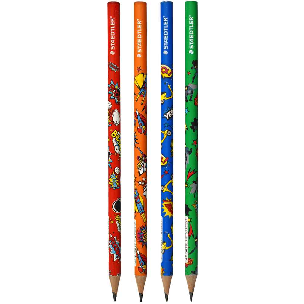 مداد مشکی طرح کمیک موتیف12جینی استدلر کد131-hb co