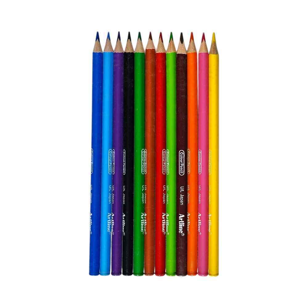 مدادرنگی12رنگ جعبه مقوایی آرت لاین کدecp12-p-il