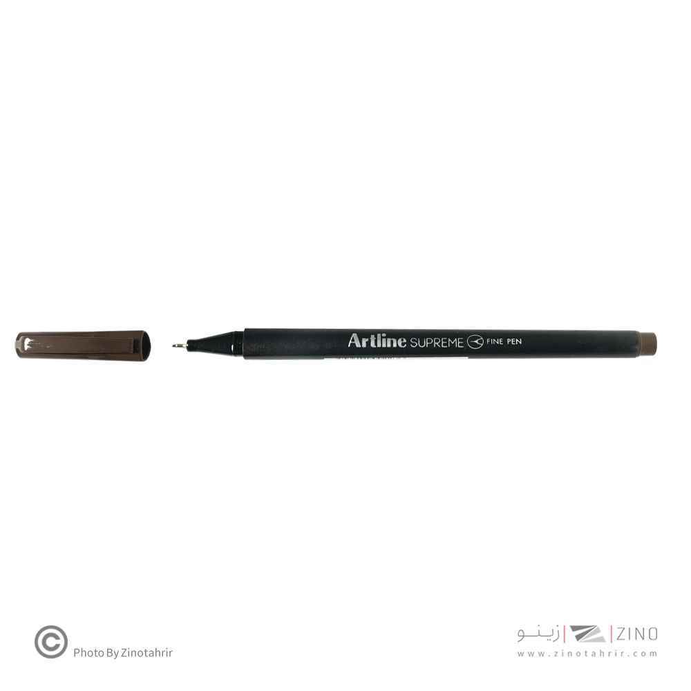 روان نویس نوک نمدی قهوه ای تیره سوپریم آرتلاین کدepfs200darkbrown