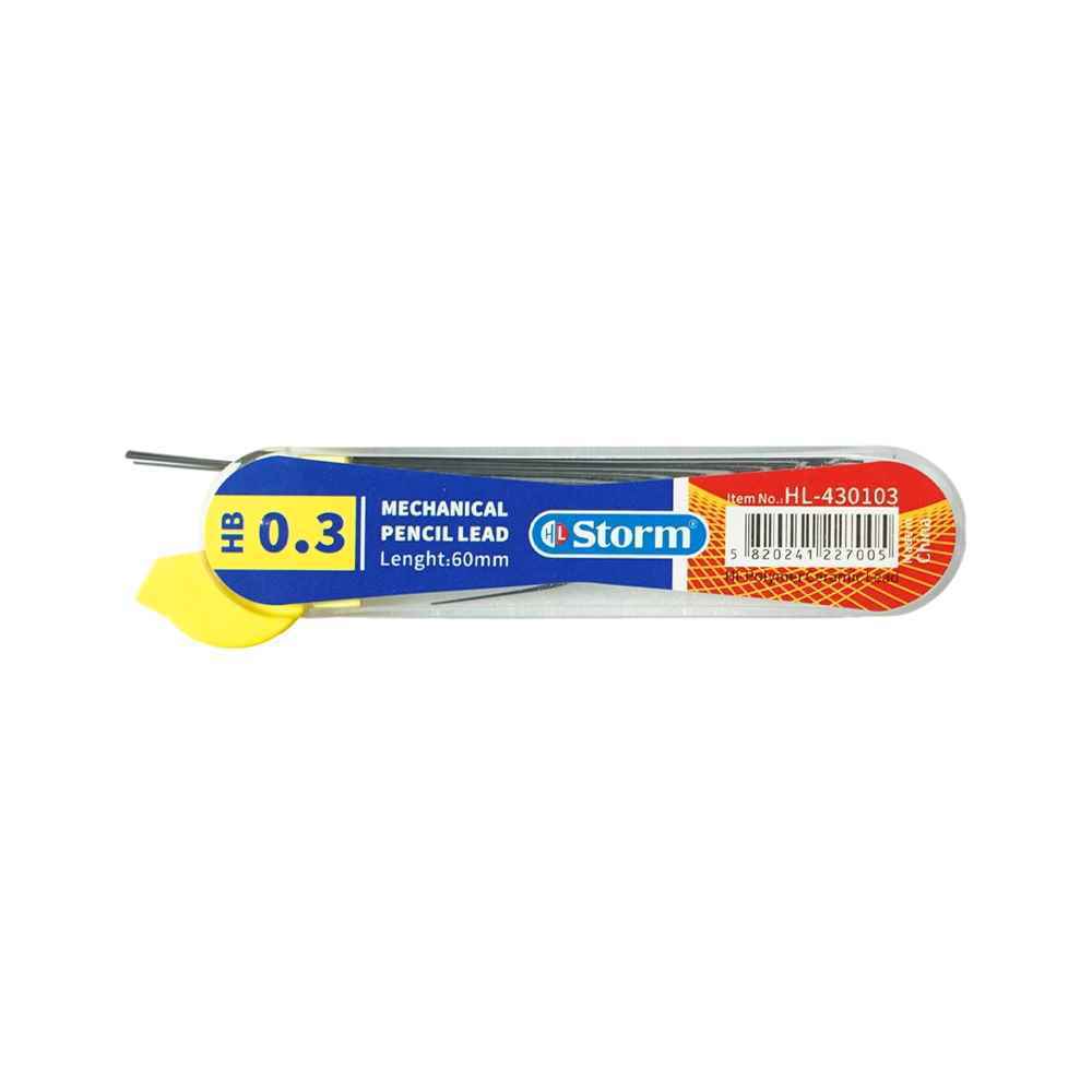 مغز مداد 0-3 60میل hb استورم کد hl-436تعداد در باکس12جین