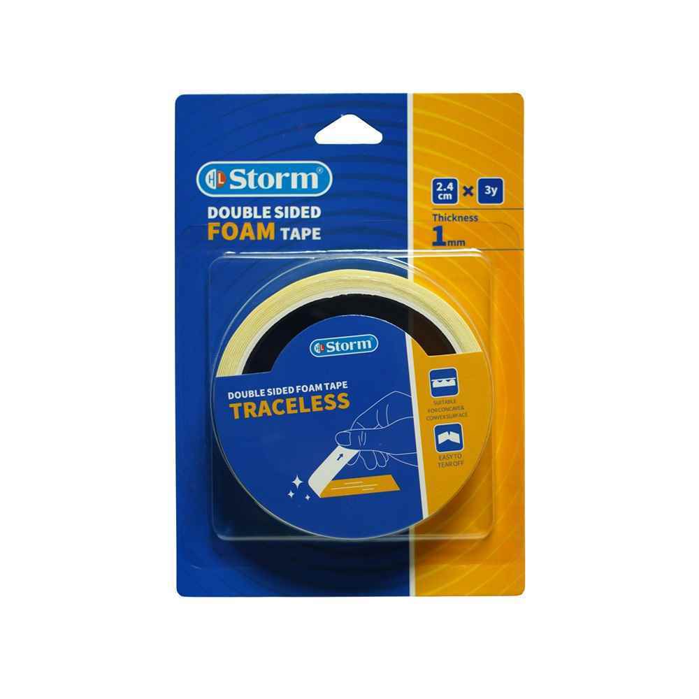 چسب دوطرفه1میل فوم2-4 سانت3یارد استورم کدhl-102338