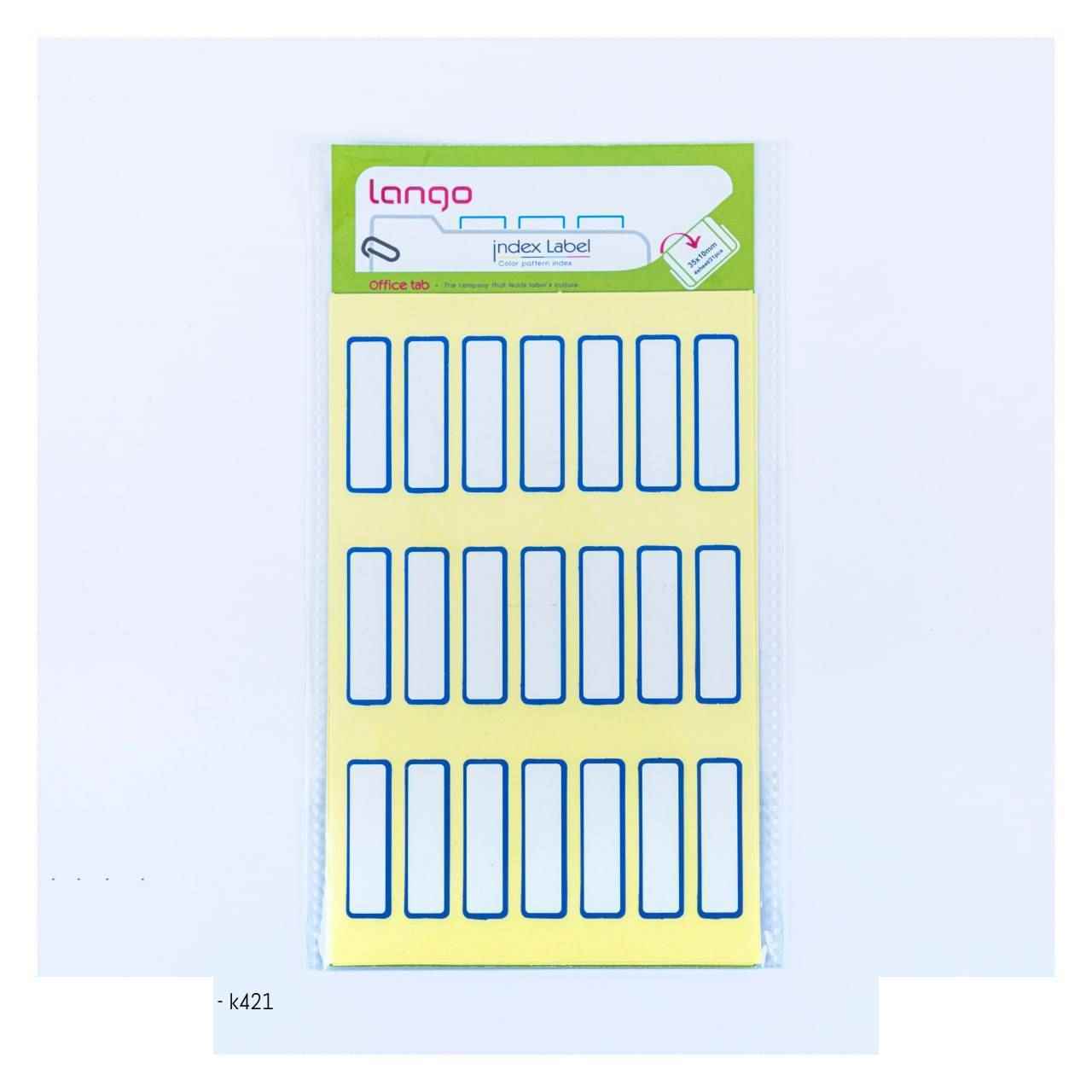 برچسب دورآبی سایز1035میلیمتر4برگی لانگوکدk-421