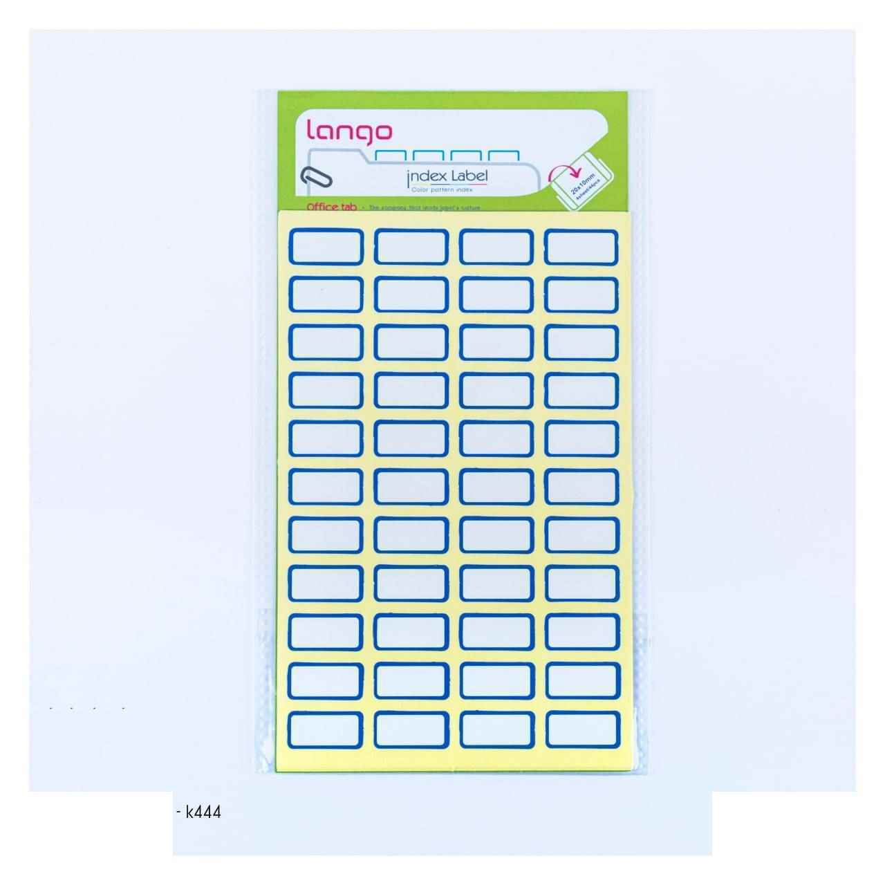 برچسب دورآبی سایز1020میلیمتر4برگی لانگوکدk-444