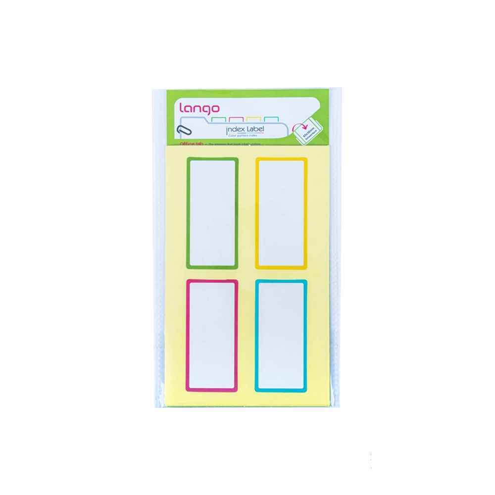 برچسب دوررنگی سایز3065میلیمتر5برگی لانگوکدb-54 یا کد041
