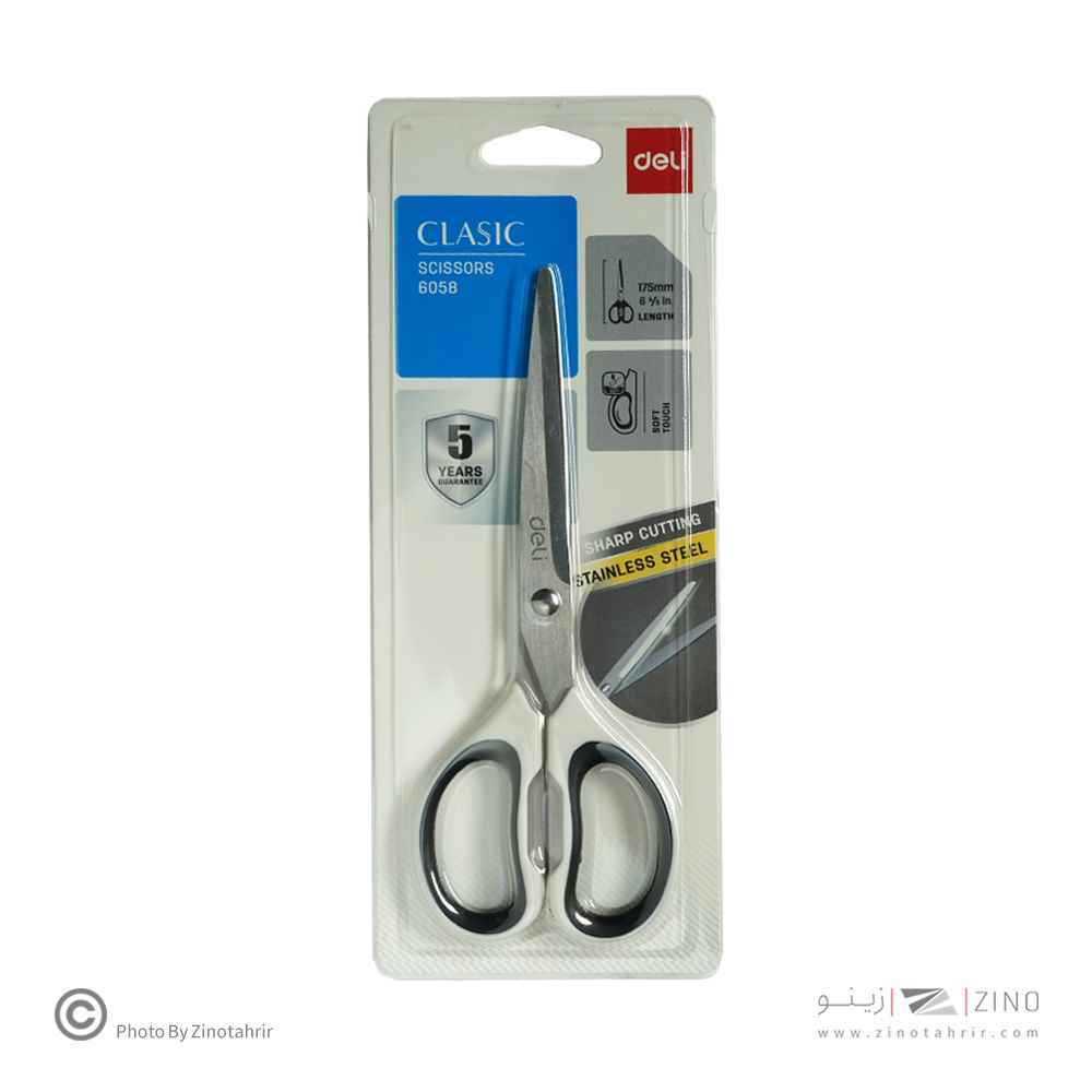قیچی تیغه فلزی 175mm دلی کد6058
