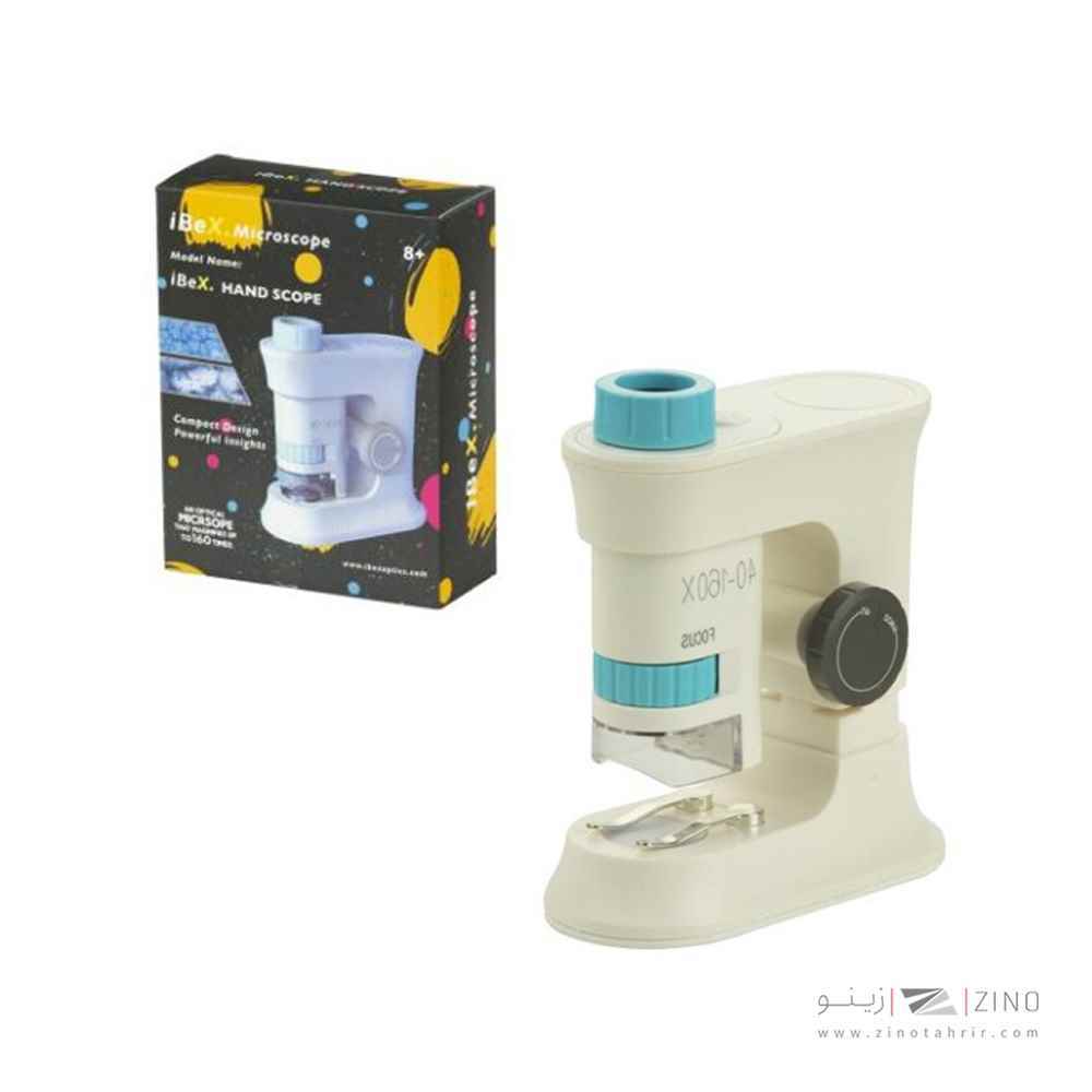 میکروسکوپ زیتازی جیبی آیبکس مدل hand scope کد1 به همراه پایه