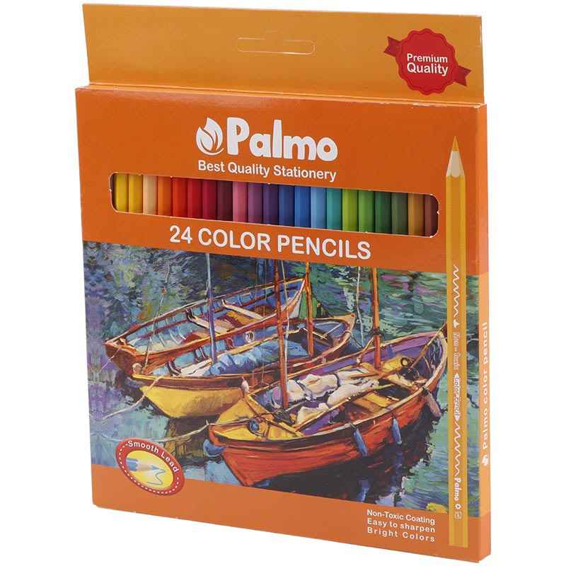 مداد رنگی 24 رنگ پالمو palmo no-3205