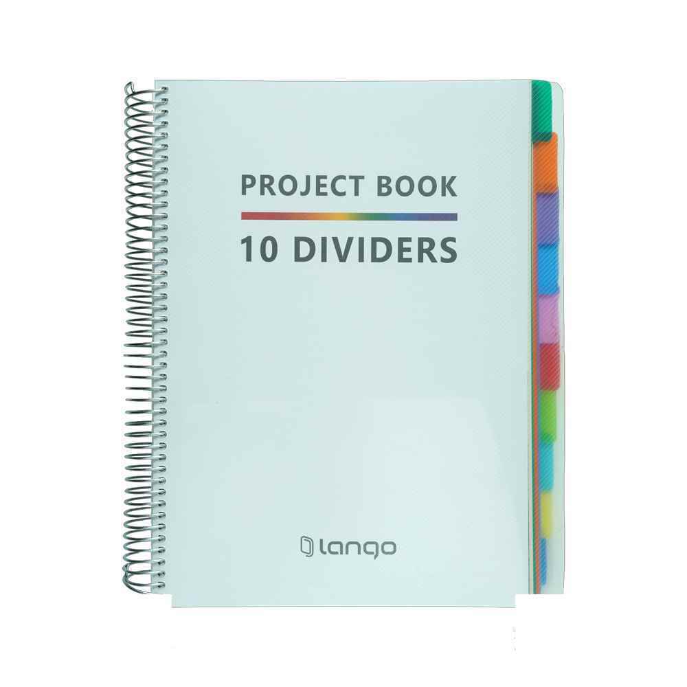 دفتر200برگ سیمی رحلی جلد طلق لانگو سری پروژه project book