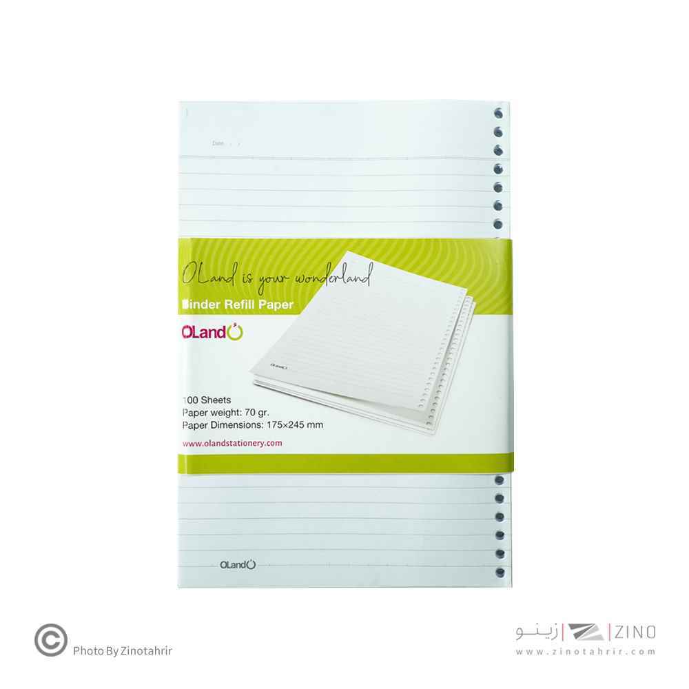 یدک دفترکلاسوری6حلقه100برگ70گرم الند کدrf-a5-150