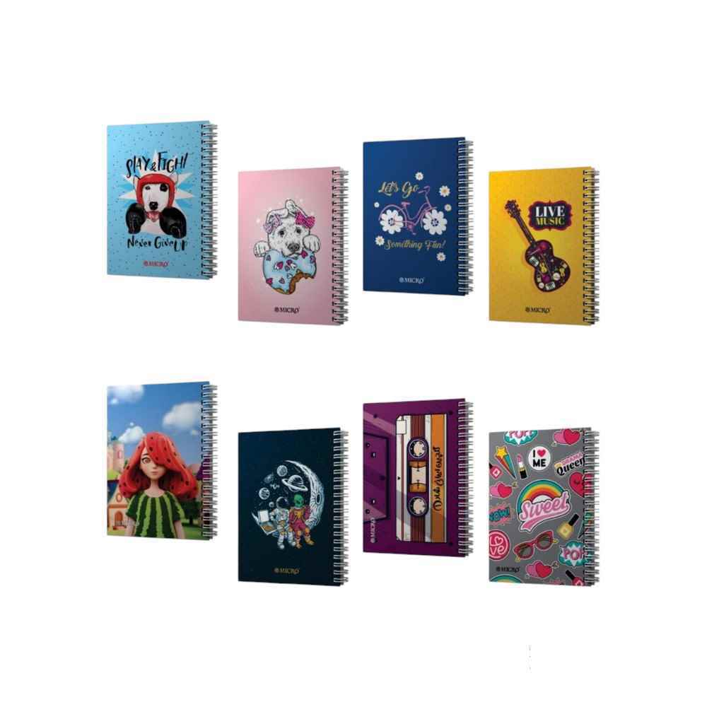 دفتریادداشت 80برگ 1-8سیمی خطی میکرو کدj9