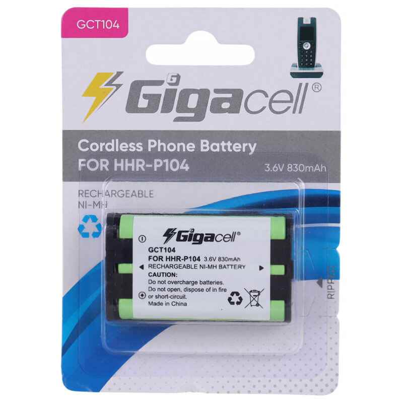 باتری تلفن بی سیم gigacell gct104 830mah