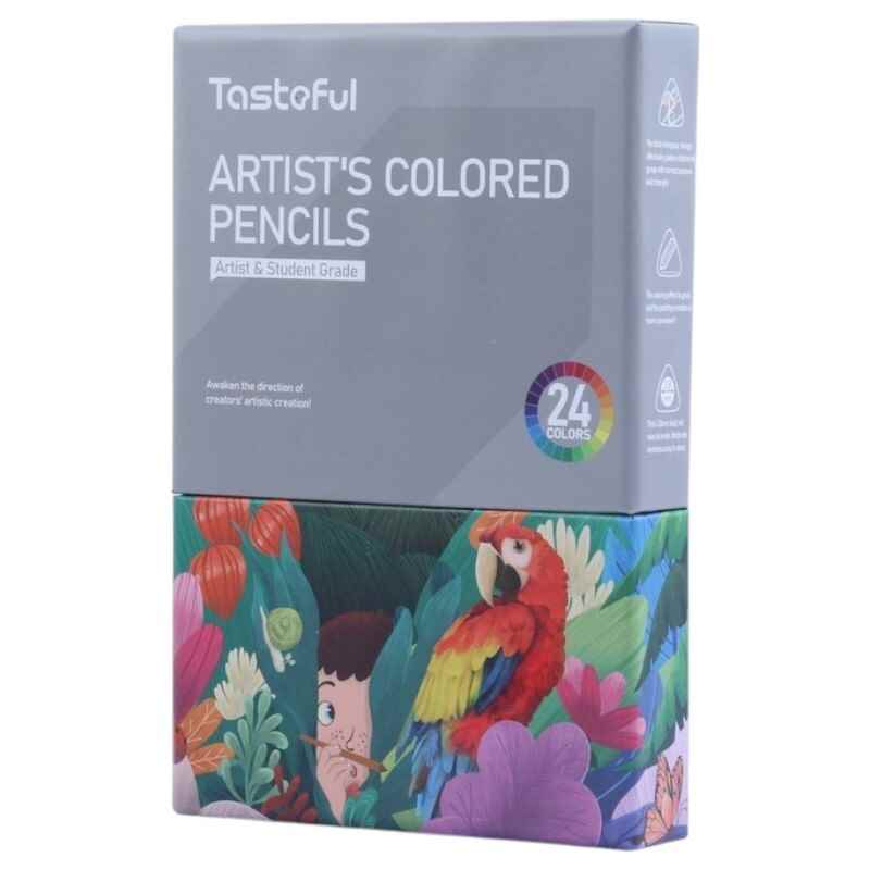 مداد رنگی 24 رنگ 3 گوش tasteful jumbo ts-1062