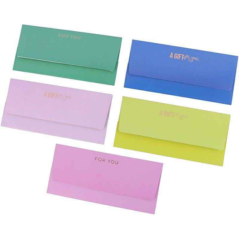 پاکت پول طرح طلاکوب rose card 90x190mm