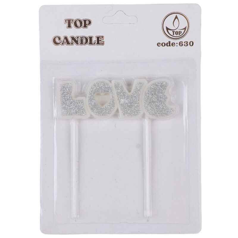شمع تولد love تاپ کندل کد 630