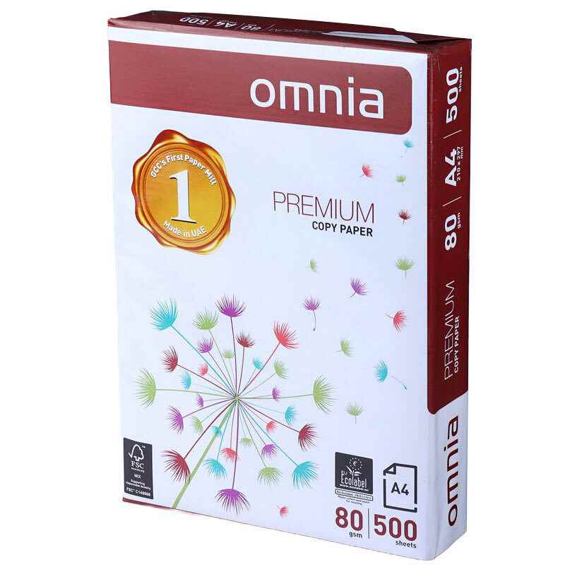 کاغذ a4 اومنیا 80 گرم