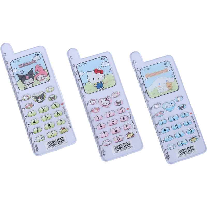 خط کش پلاستیکی طرح موبایل tw-8198 12cm