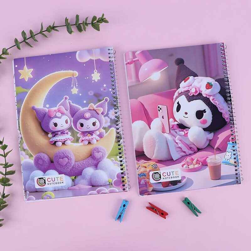 دفتر نقاشی سیمی 50 برگ طرح کرومی و کیتی کد 506 cute