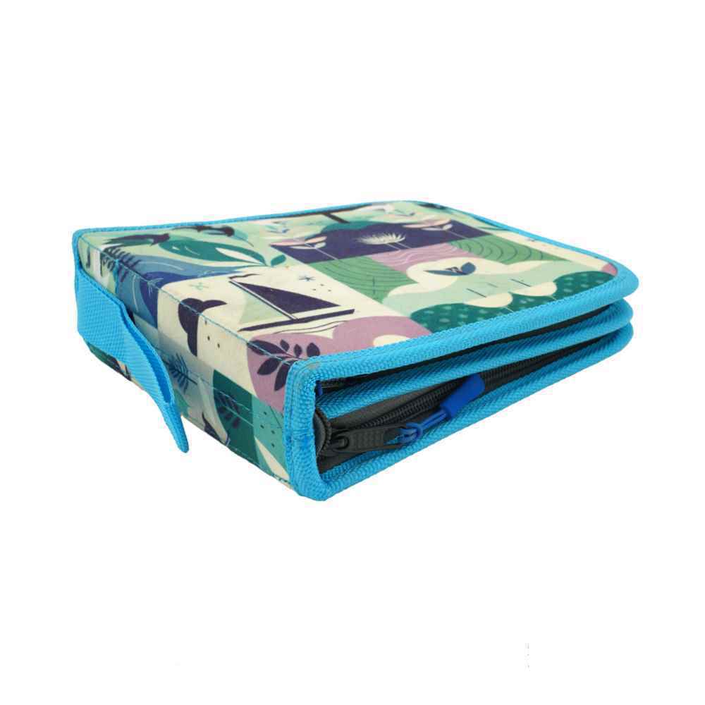 کیف مدادرنگی 60عددی دوزیپ سری v لوتو(فقط کیف)