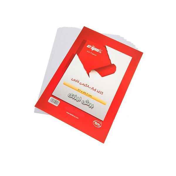 کاغذ a4 سفید کلیپس بسته 50برگی کد9880