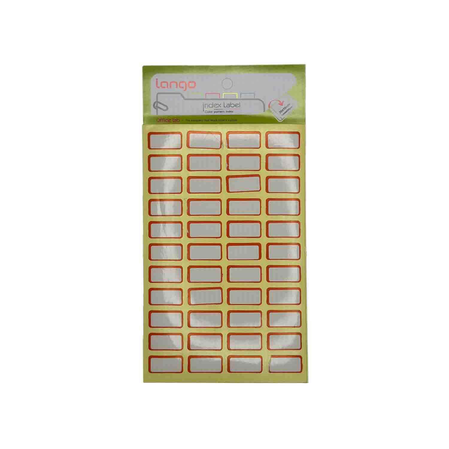 برچسب دورقرمز سایز1020میلیمتر4برگی لانگوکدk-444