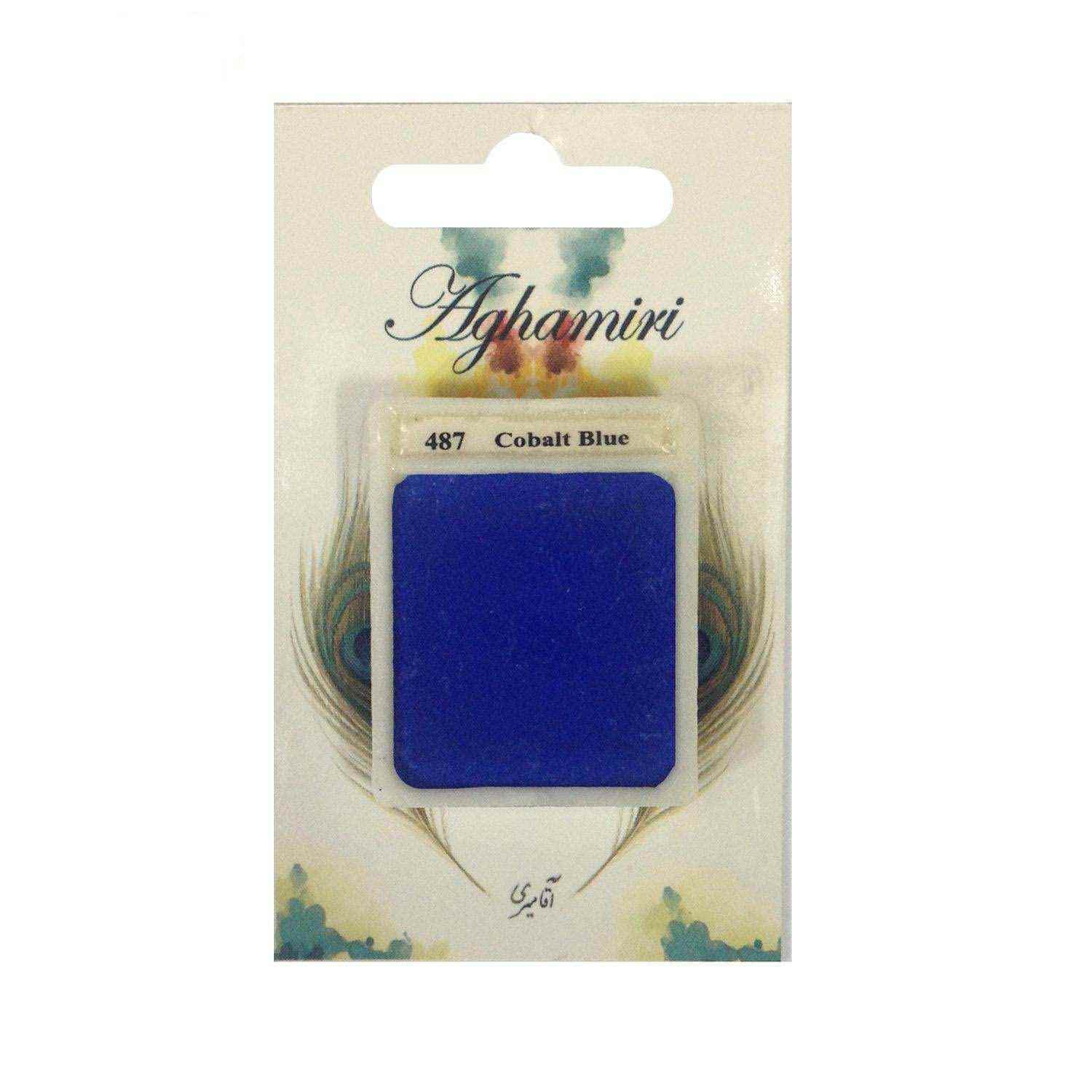 قرص آبرنگ کد 487آقامیری cobalt blue