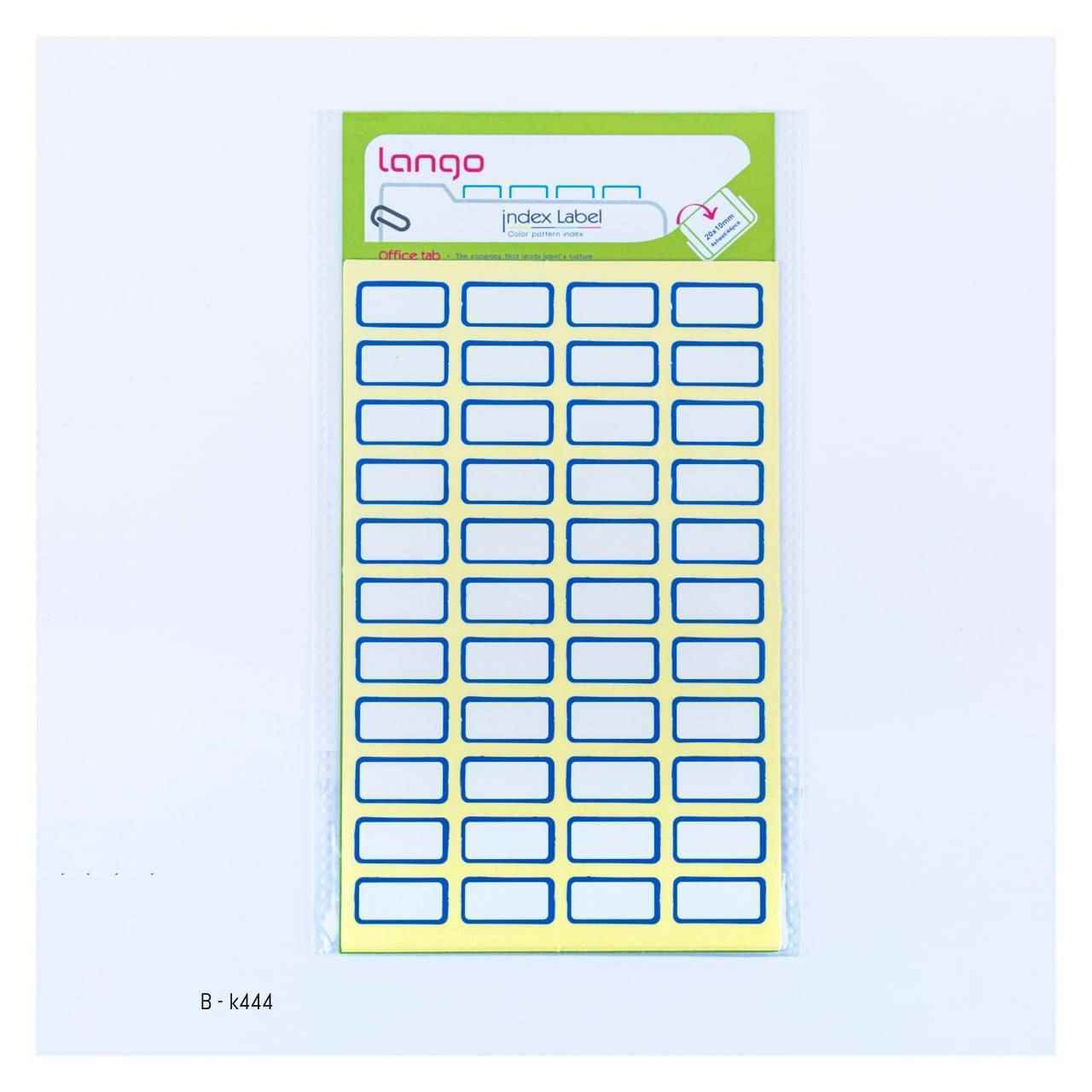 برچسب دورآبی سایز1020میلیمتر4برگی لانگوکدk-444