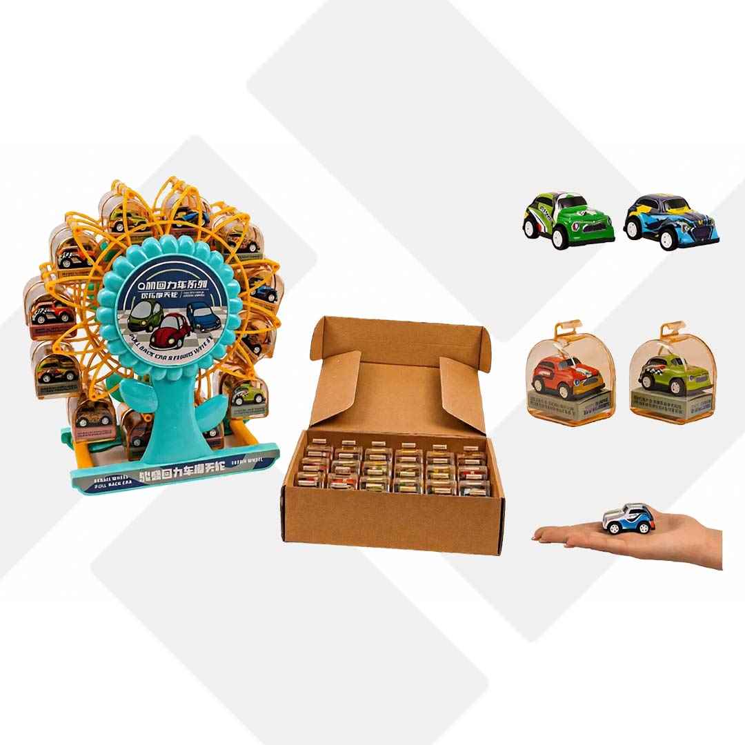 استند چرخ فلک ماشین فلزی کوچک عقب کش 24 96