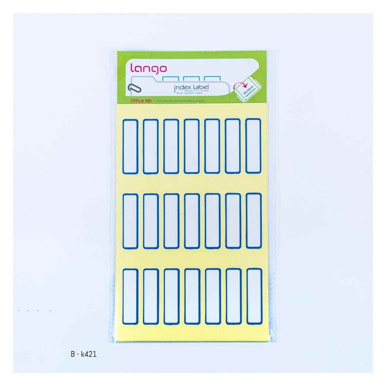 برچسب دورآبی سایز1035میلیمتر4برگی لانگوکدk-421