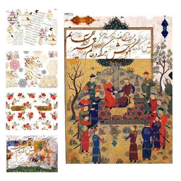 کاغذ کادوکرافت پرسام 4 طرح 40 عددی