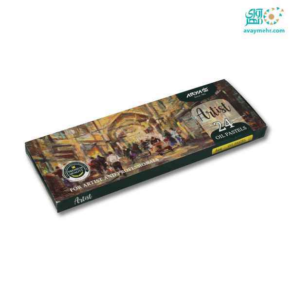 پاستل 24 رنگ حرفه ای 2602 آرتیست آریا