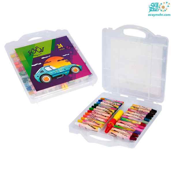 پاستل 24 رنگ طلقی کد 8224 لوکی