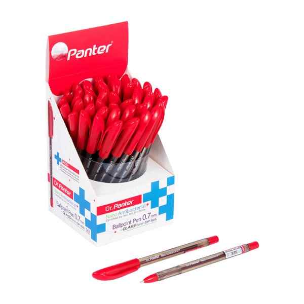 خودکار قرمز نوک 0-7 کریستال نانو آنتی باکتریال dp105 پنتر 50 عددی