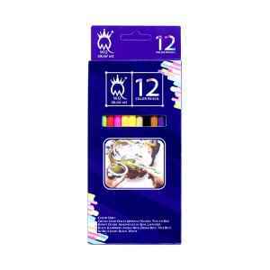 مداد 12 رنگ شش گوش مقوایی آرتیست ام کیو 12