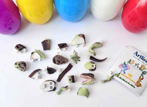 خمیر 5 رنگ استوانه ای همراه با پازل آرت لاین