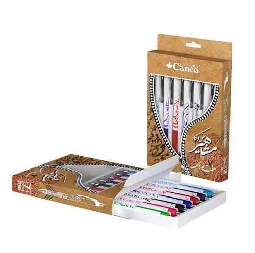 خودکار طرح 2 مشاهیر 7 رنگ تاپ بال کنکو